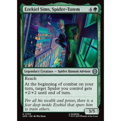 万智牌 Ezekiel Sims, Spider-Totem 蜘蛛图腾西结 西姆斯 平/闪