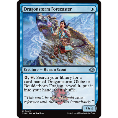 万智牌 鞑契 龙岚录 平/闪 Dragonstorm Forecaster 龙袭暴预报员