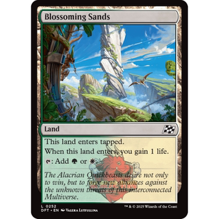 万智牌 平 乙太漂移 地 英文 异画 Sands Blossoming 繁花沙洲 闪