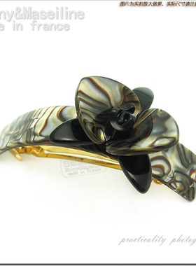 new！ 法国Maseiline天然贝壳花纹纯手工发夹M0355◆2色选