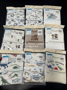 日系儿童家居服套装80-160码七分竹节纯棉夏季空调服男女宝宝睡衣