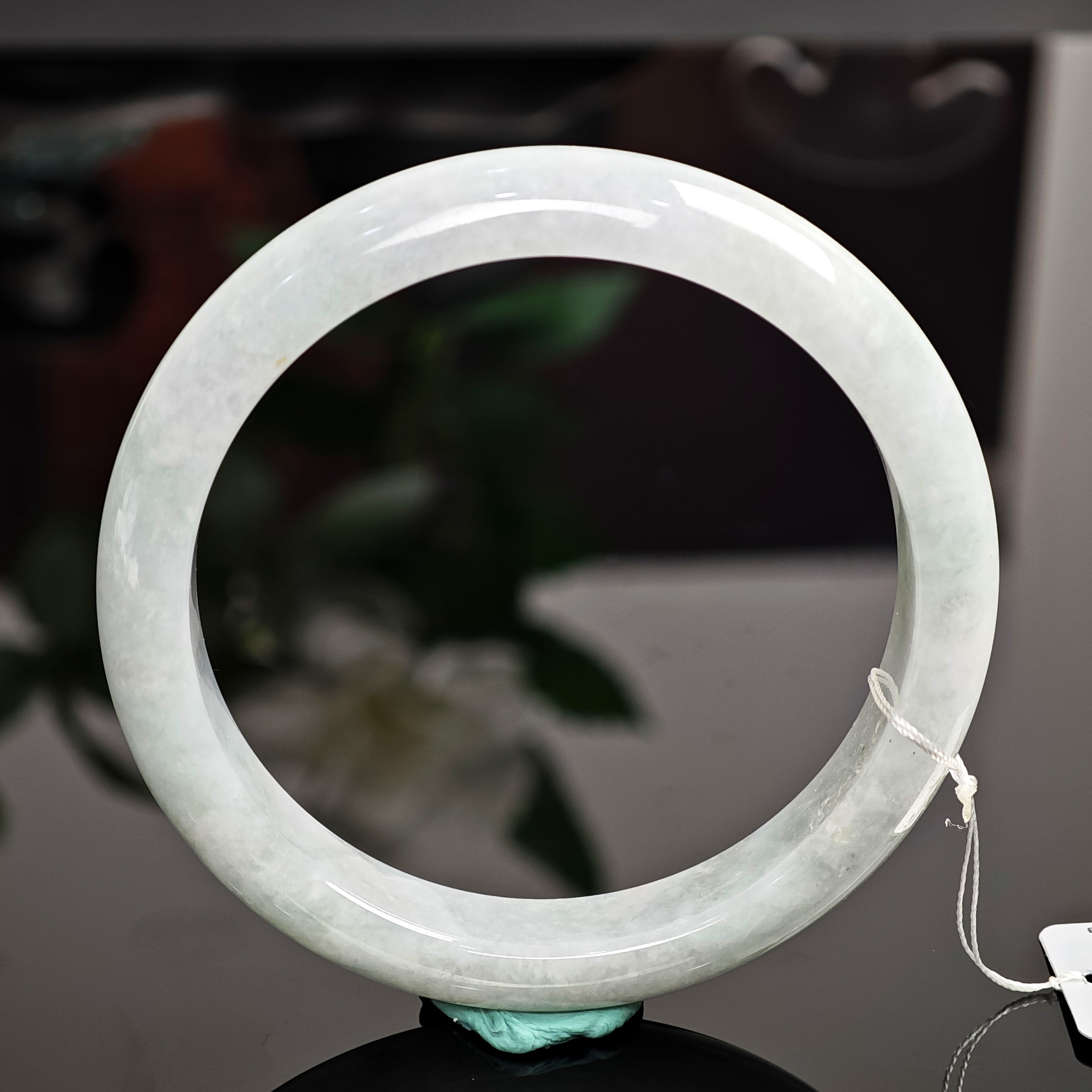 【孤品】七彩云南缅甸翡翠手镯A货糯冰玉镯子贵妃女款手镯57