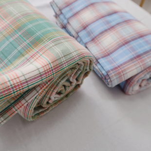 纯棉加厚老粗布床单全棉单双人平整床上用品学生宿舍英伦格子春夏