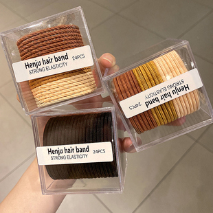 头绳套装 简约发绳夏季 温柔发圈耐用扎马尾橡皮筋皮套 时尚 新款