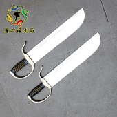 恩四海不锈钢八斩刀 未开刃 永春表演刀 咏春双刀 咏春拳蝴蝶双刀