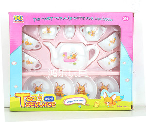 儿童过家家男女孩做饭厨房玩具塑料茶具娃娃喝水杯小茶壶玩具套装