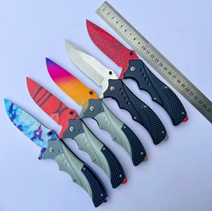 CSGO游戏周边同款流浪者高硬度全钢折叠刀模型道具儿童玩具未开刃