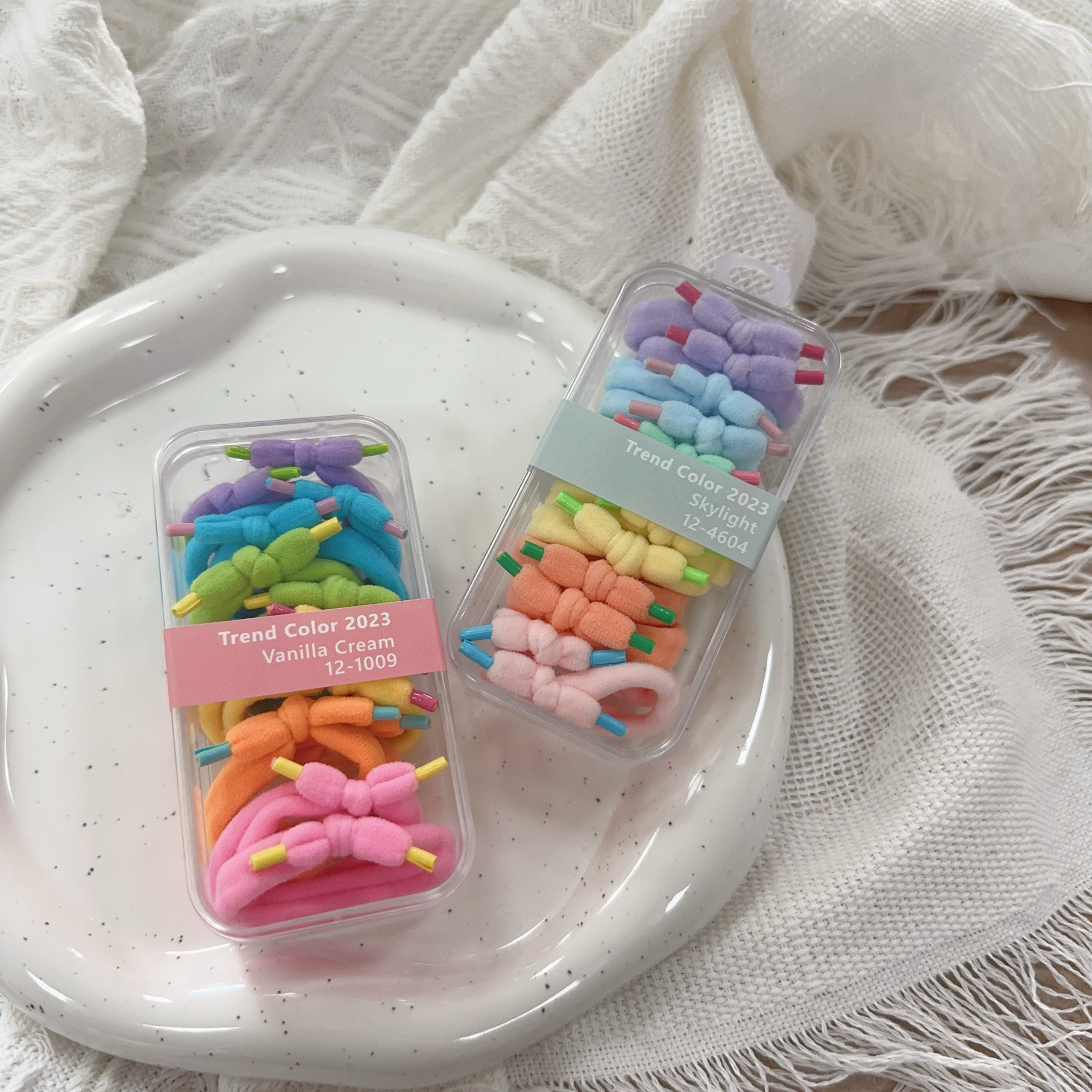 momsmade不伤发毛巾圈女童弹性好扎头发皮筋宝宝糖果色发圈头发绳