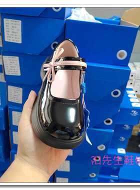 宝贝概念童鞋2024秋款女单小皮鞋公主鞋学生表演蝴蝶结21612