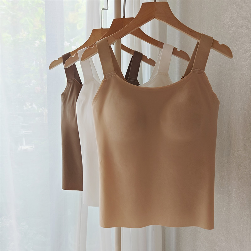 weiweisirou大码无痕带罩杯吊带