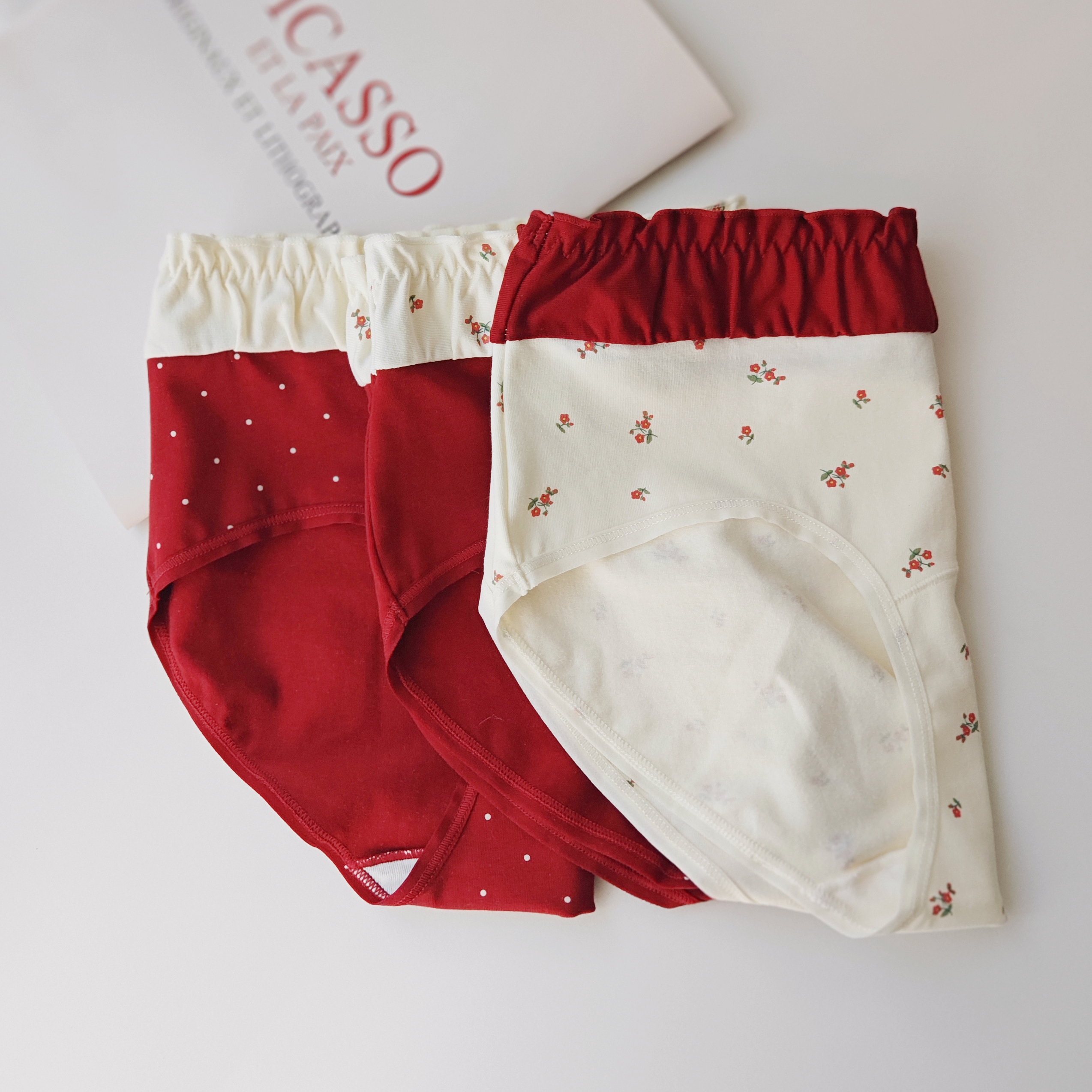 weiweisirou红色纯棉透气内裤