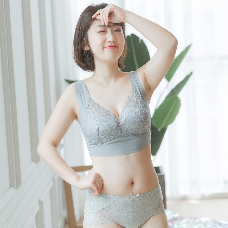 聚拢性感一体薄无痕包副乳文胸