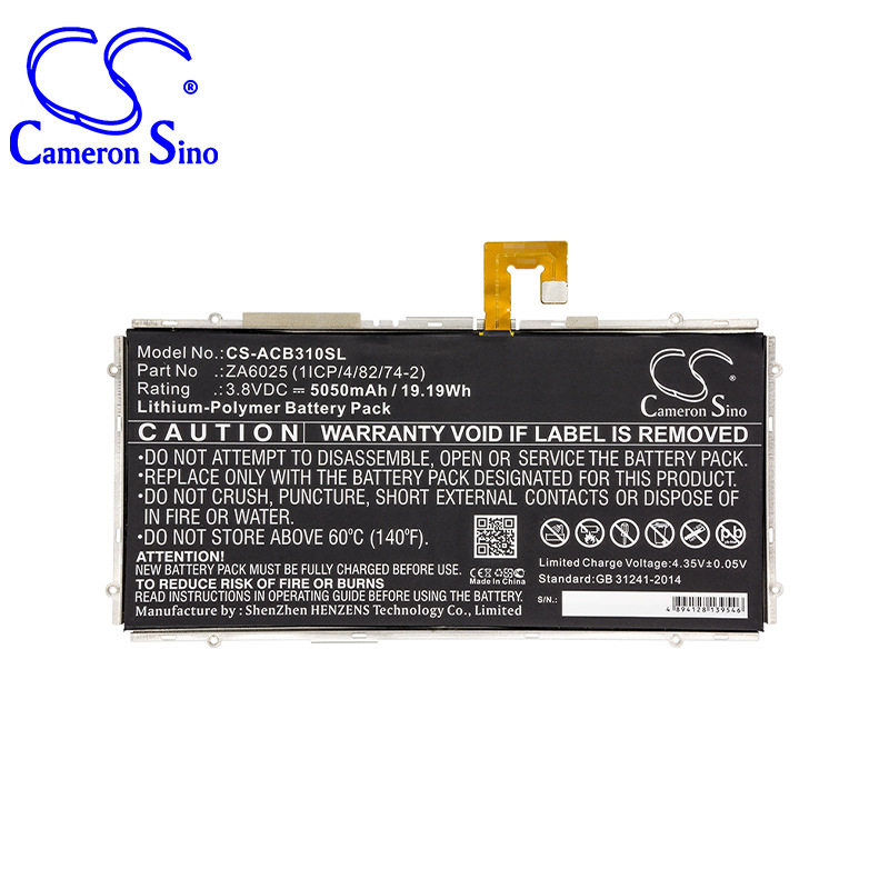 CameronSino適用 Acer Iconia One 10 B3-A10平板電池ZA6025在類目 3C數碼配件, 手機配件, 手機電池中 - 來自Buy2taobao.com提供專業的淘寶代購服務