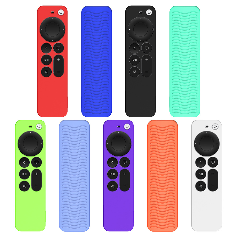 适用于苹果2021新款Apple TV Siri Remote 4K遥控器硅胶保护套壳 影音电器 MP3/MP4耳机 原图主图