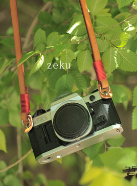 复古富士5D4 6D2单反相机肩带XA7 XT4 GR3 XT200微单真皮背带微单