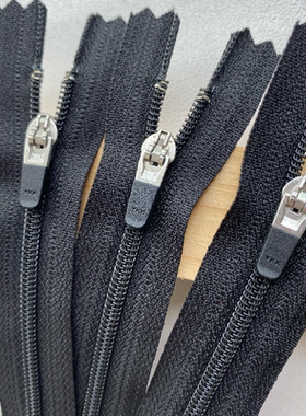 YKK3号塑胶拉头 尼龙闭尾拉链 CFC-39 DSYG拉头满包黑色藏青新品