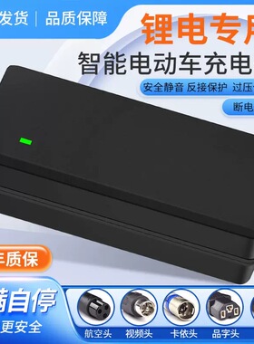 锂电池电瓶车充电器48V2A60V36V72V3A电动车智能滑板车代驾车通用