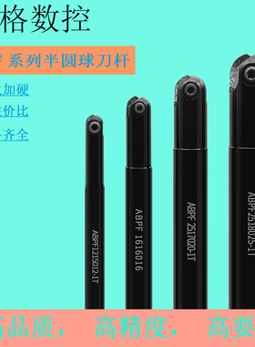 日立加硬抗震半圆形立铣刀杆ABPF铣刀球型数控R6R8R10R12.5R15