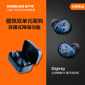 Noble Osprey圈铁混合主动降噪发烧HiFi真无线蓝牙耳机圆声带行货