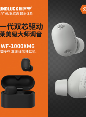 Sony/索尼WF-1000XM6降噪豆六代超旗舰真无线蓝牙耳机 圆声带行货