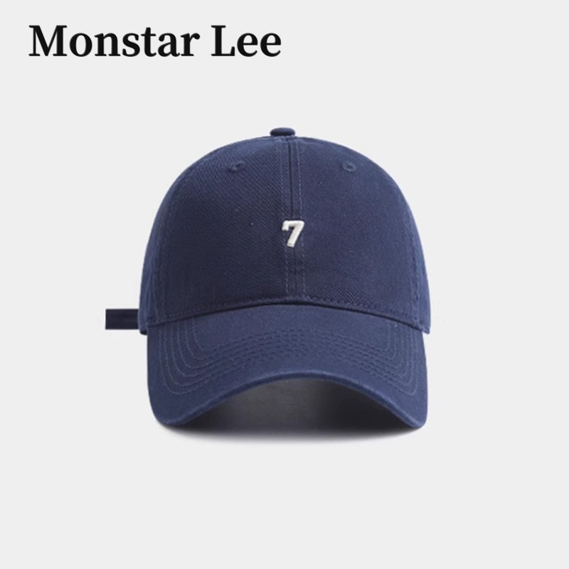 MonstarLee日本设计师联名款鸭舌帽子简约纯色软顶宽檐遮阳棒球帽