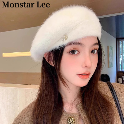 MonstarLee休闲百搭秋冬贝雷帽