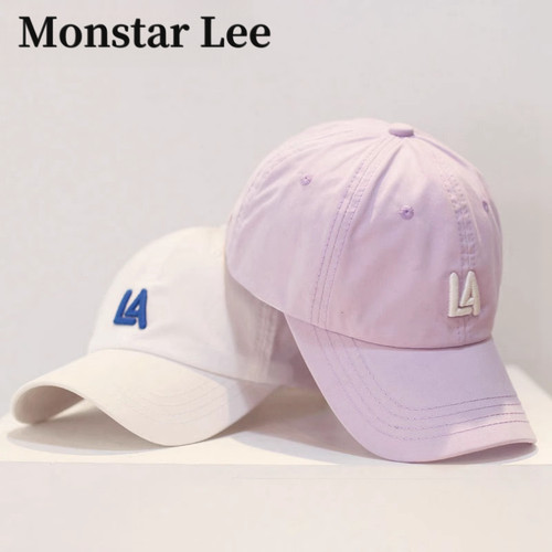 棒球帽女潮牌紫色MonstarLee