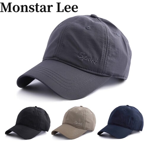 Monstarlee帽子男士夏休闲运动棒球帽大头围速干弯檐鸭舌帽遮阳帽