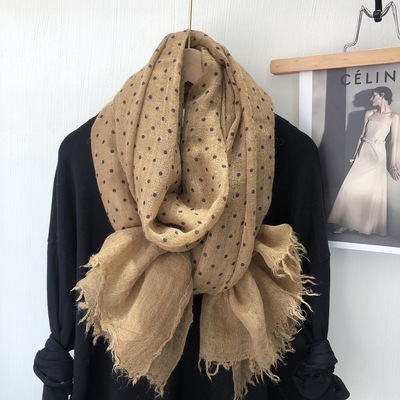 2023秋冬保暖羊毛围巾文艺风披肩