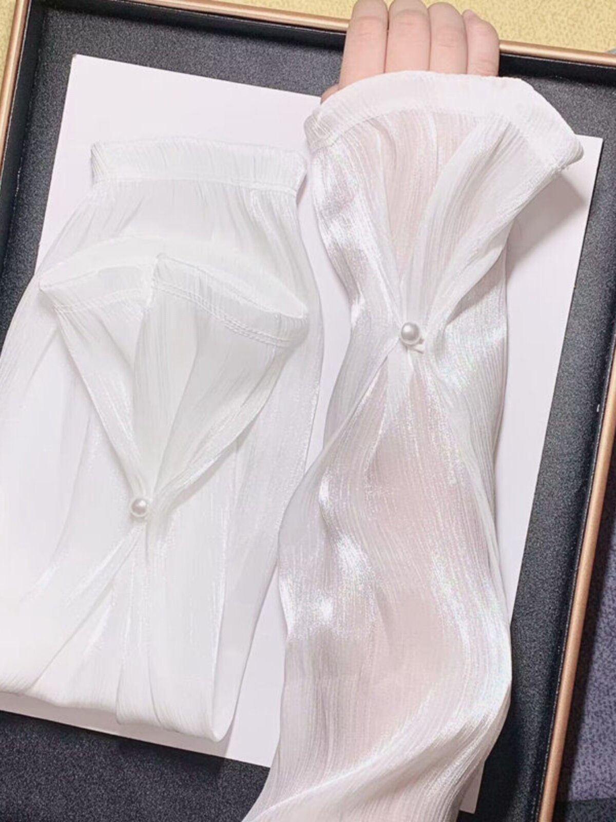 IN SUMMER HIGH-VALUE SUNSCREEN SLEEVES COVER WOMENS ARMS LOOSE ICE SILK COOL ICE SLEEVES EXTENDED ANTI-ULTRAVIOLET DRIVING