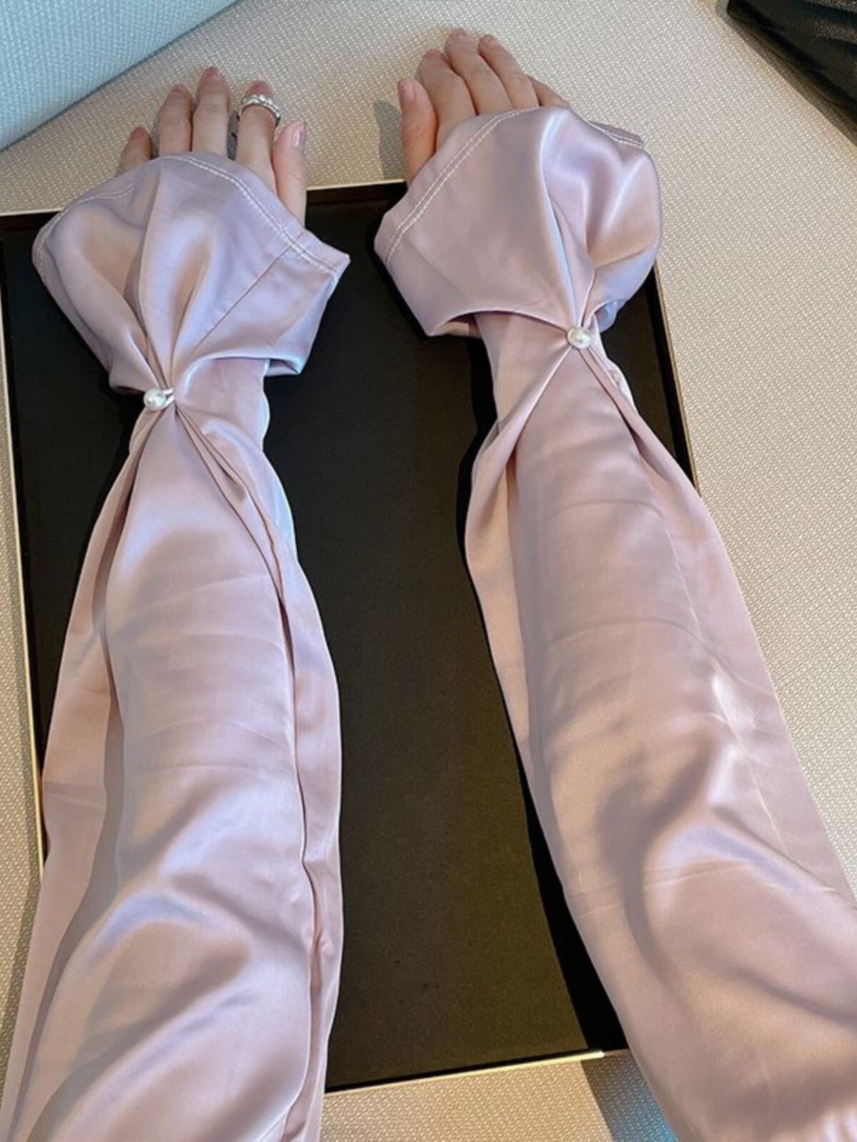 SUMMER SUNSCREEN SLEEVE LOOSE THIN SILK FEEL UV PROTECTION DRIVING RIDING BREATHABLE ICE SILK HAND SLEEVE ARM GUARDS