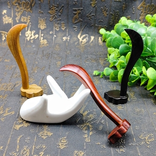 子午簪子桃木发簪太极道士发簪如意太极头饰道场发器如意形