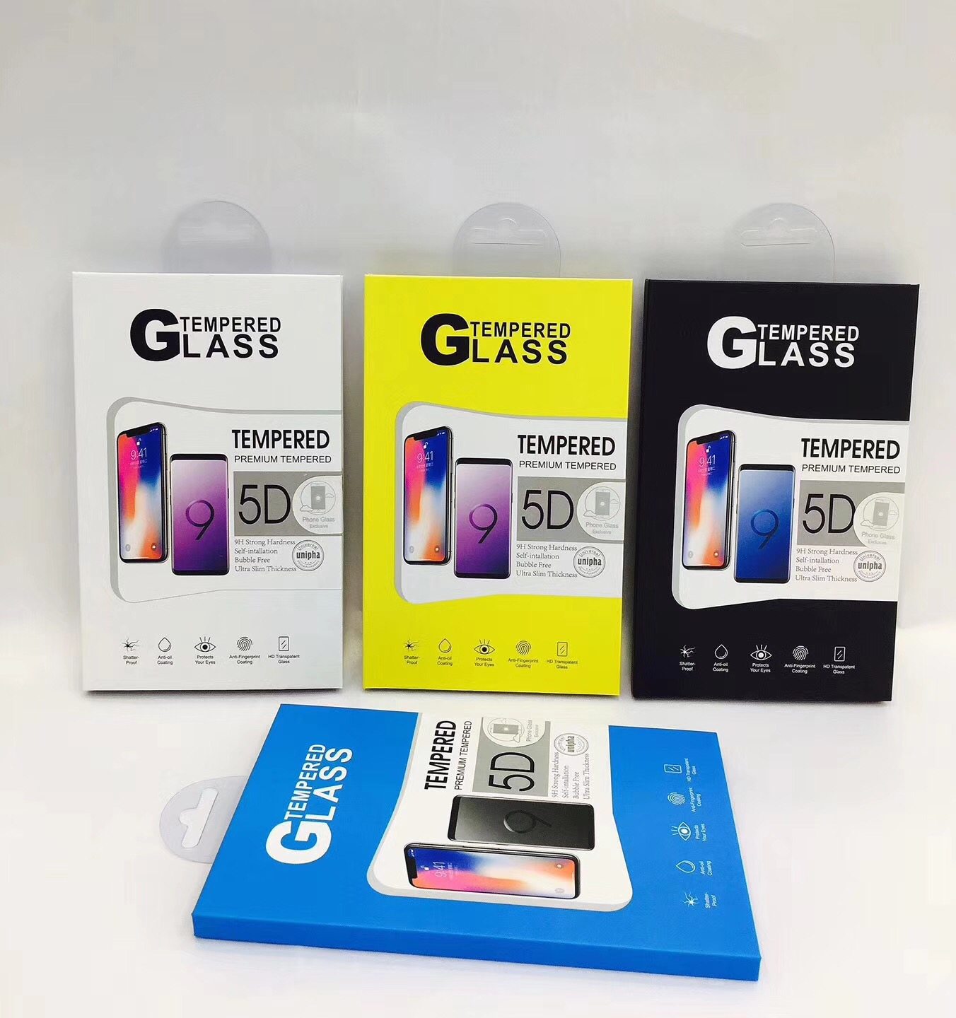 苹果iphonexs xr max手机钢化膜包装 钢化膜包装盒高档硬纸盒翻盖