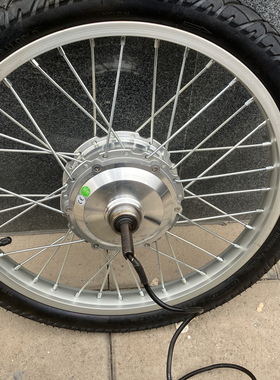 锂电车后轮电机 电动轮组 电机48v电机马达电动车后圈双丝