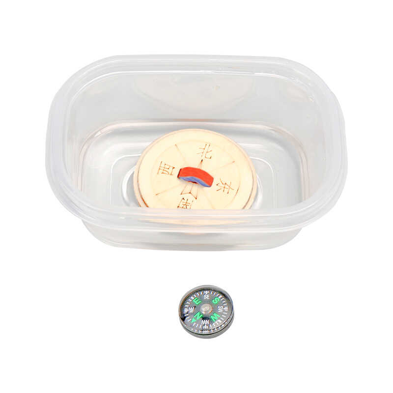 科学实验套装磁铁diy水上指南针