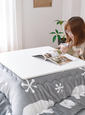 こたつ日式折叠收纳取暖桌暖桌日本和室榻榻米被炉茶几暖炉桌茶桌