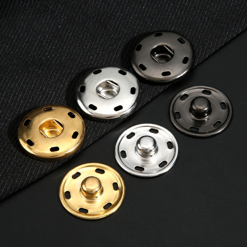 暗扣子母扣婴儿衣服儿童摁扣纽扣大衣隐形扣子衬衫铜质防走光按扣