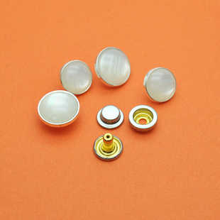 树脂猫眼四合扣羽绒服按扣免缝钉扣扣子衣服针织包摁扣子母扣纽扣