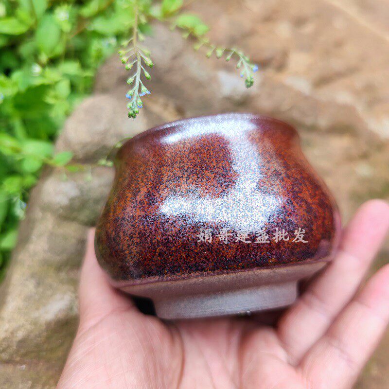 建阳佛肚柴烧建盏原矿秞全手工主人杯铁锈松针200毫升产地发杯子