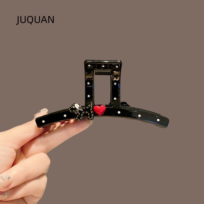 黑色波点抓夹女2025新款大号发量多高级感发夹后脑勺鲨鱼夹子发卡,饰品/流行首饰/时尚饰品新,民族风发饰,淘宝优惠券,粉丝福利购,淘宝优惠卷