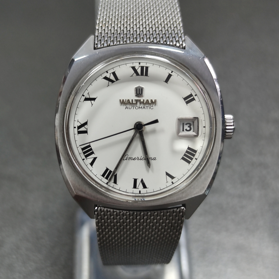 瑞士原装华生自动机械男士腕表全原装大三针日历罗马刻度经典大方