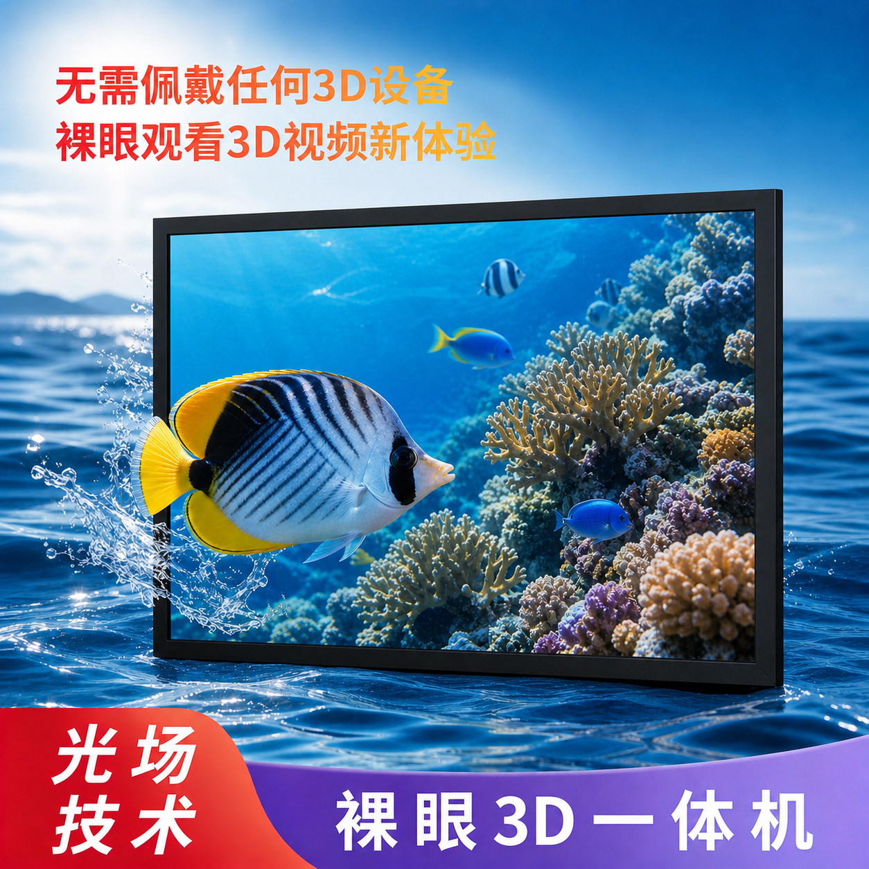 15.6寸2D转3D光场裸眼3D一体机