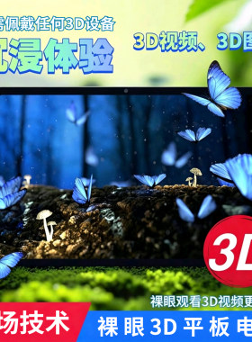 实时2D转3D裸眼3D平板电脑大屏幕