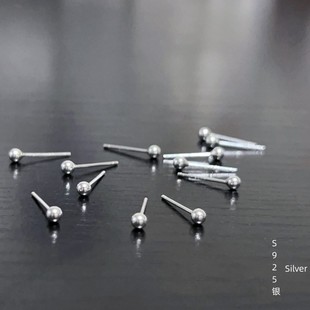 爆款 S925純銀養(yǎng)耳洞耳釘耳環(huán)女睡覺不用摘2025新款 耳飾夏防堵耳棒