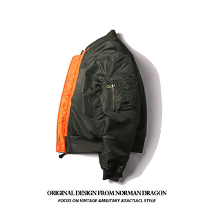 MA1秋冬季 经典 加厚外套飞行员夹克空军男潮棒球服 军装 诺曼龙美式