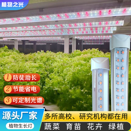 全光谱植物生长灯阳台种菜室内种植水培叶菜花卉多肉上色补光灯