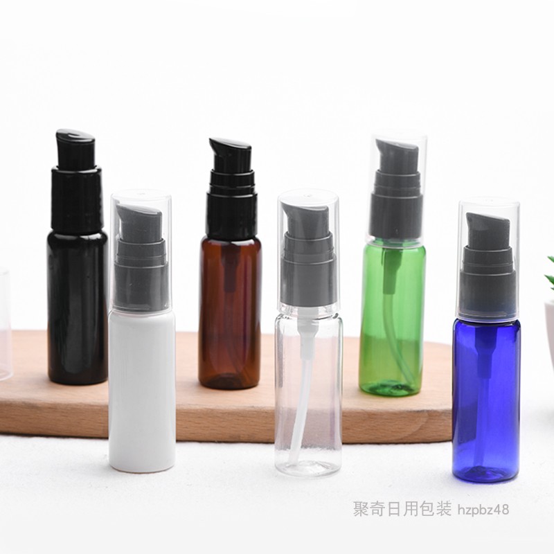 20ml毫升鸟嘴瓶化妆品分装塑料瓶按压瓶乳液瓶粉泵小样pet空瓶子