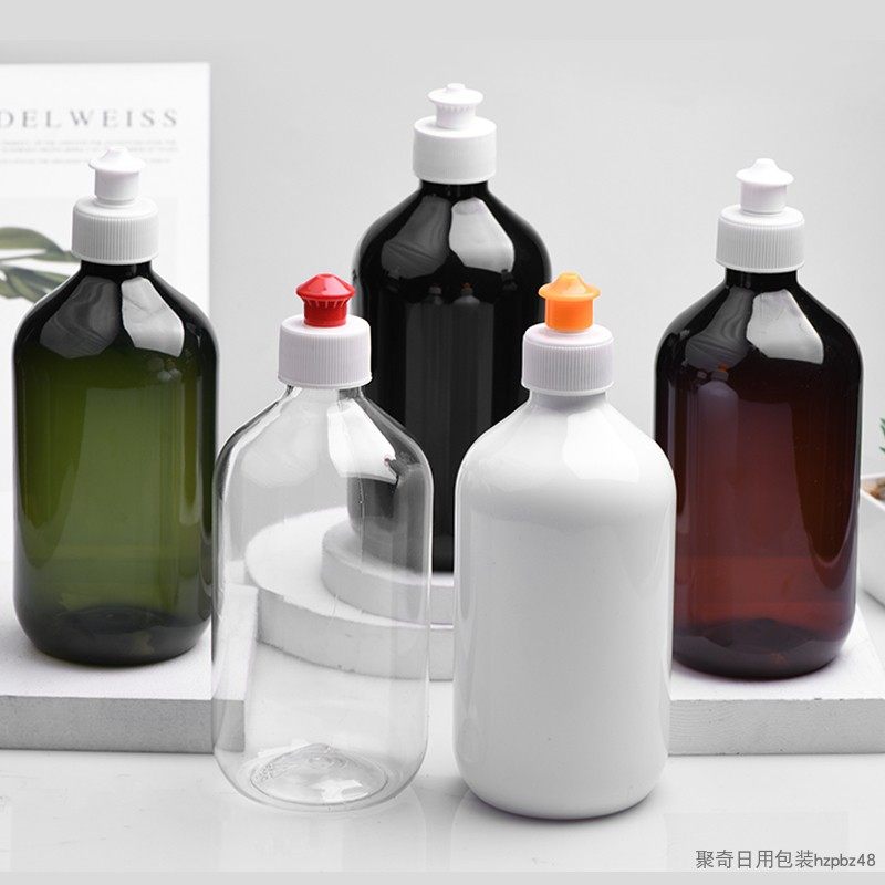 500ml塑料手拉拉盖洗洁精空瓶