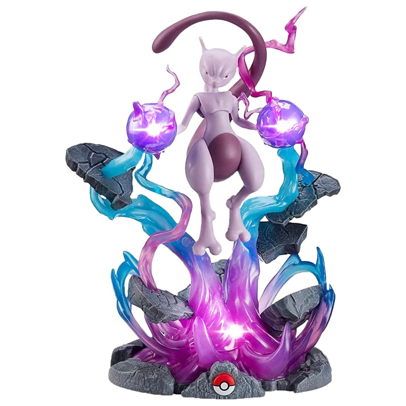 美国代购Jazwares宝可梦13英寸大型超梦豪华收藏雕像