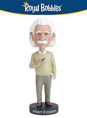 现货 美国 Royal Bobbles点头办公桌桌面摆件 站立爱因斯坦人偶